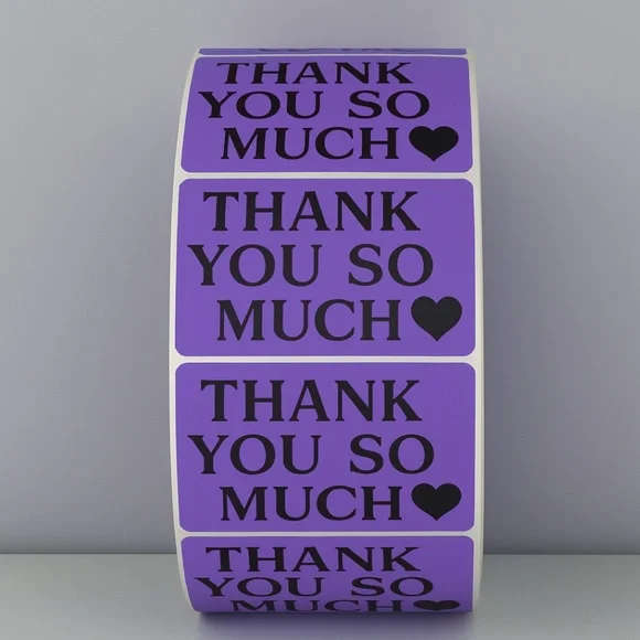 Thank You So Much Stickers – Heart Labels for Small Business Packaging Orders - Picture 5 of 11